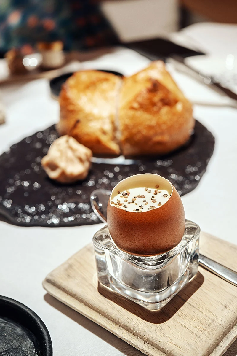 The Carniolan Breakfast combined heritage corn, potato, egg and pork crackling.