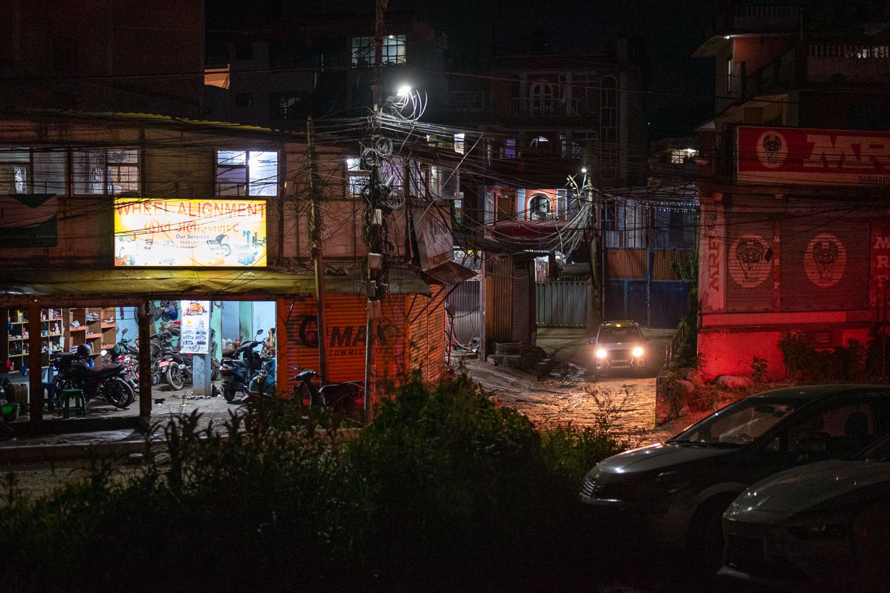 Night Street Photography in Kathmandu, Nepal