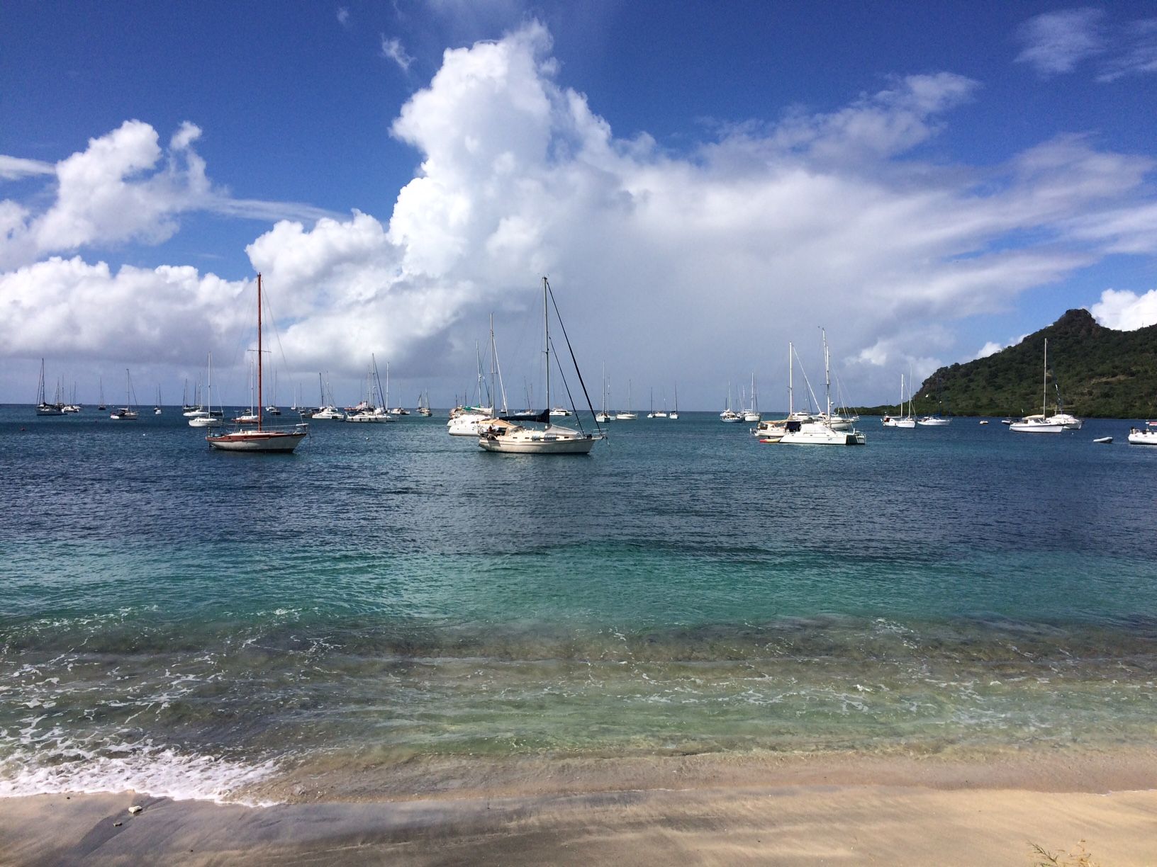 The popular Tyrell Bay, Carriacou, Grenada, WI