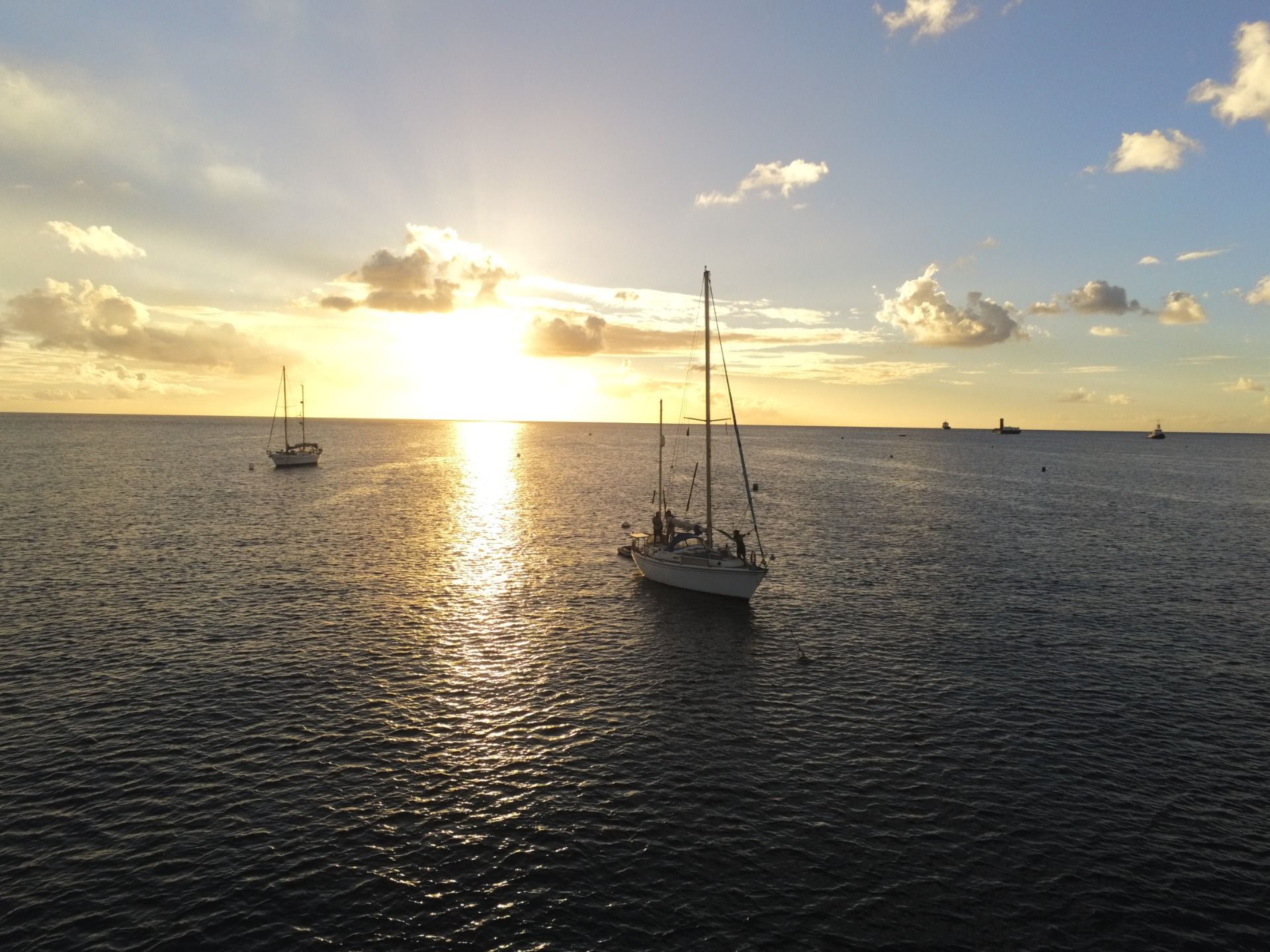 Barbados, Carlise bay. End of Atlantic crossing in this clear water, soft sand bay.