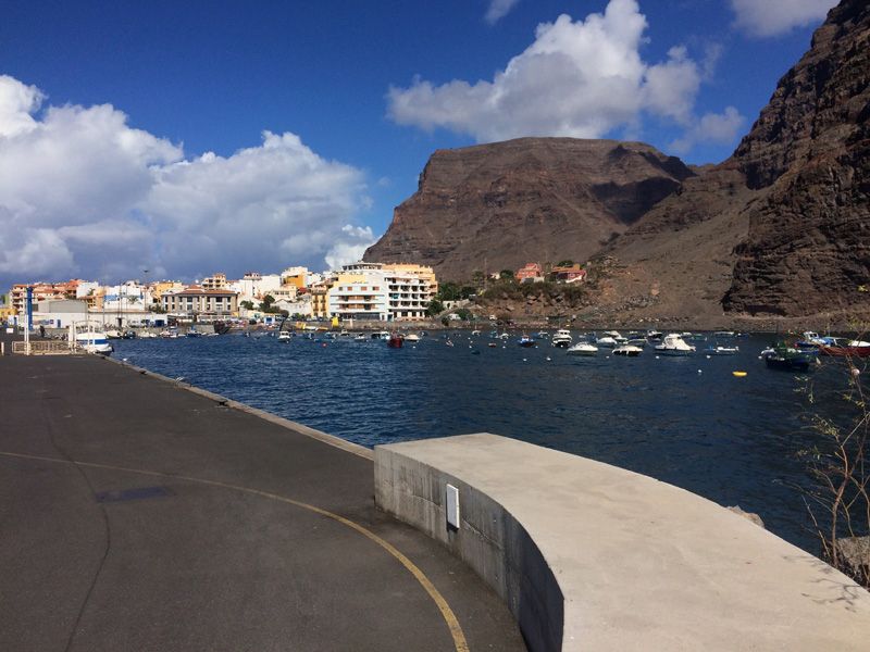 The small port at Valle Gran Rey