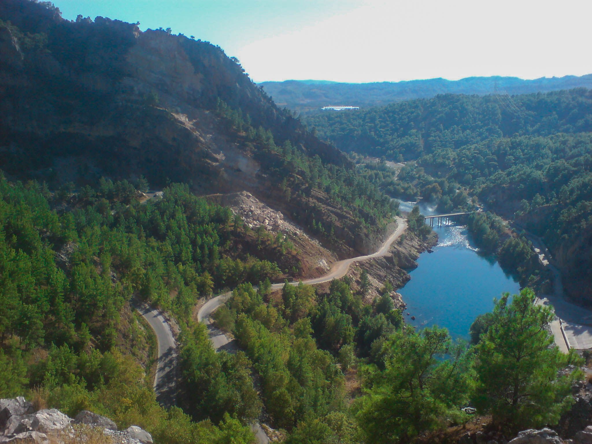 View from the dam