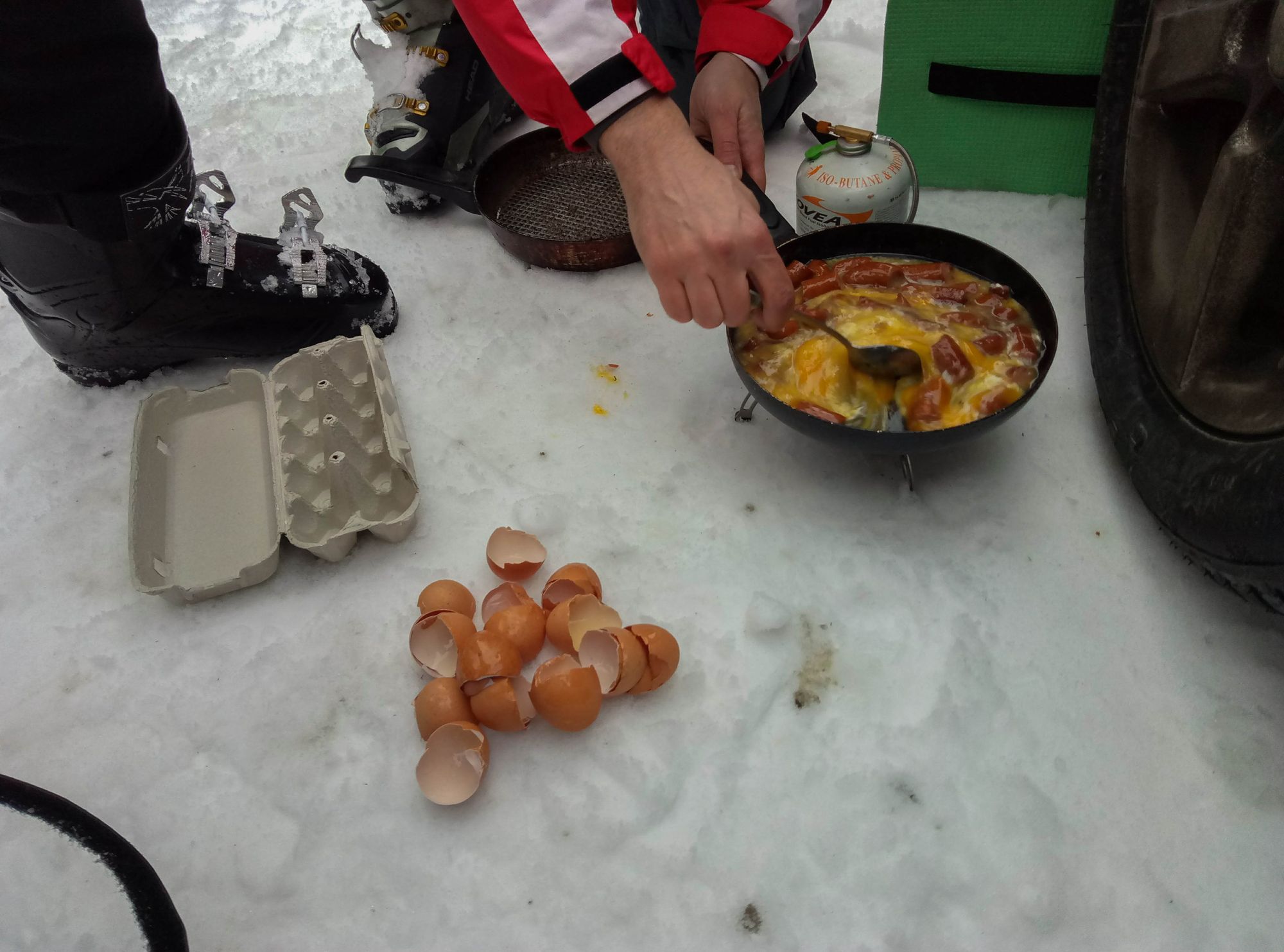 Crazy lunch in the parking lot