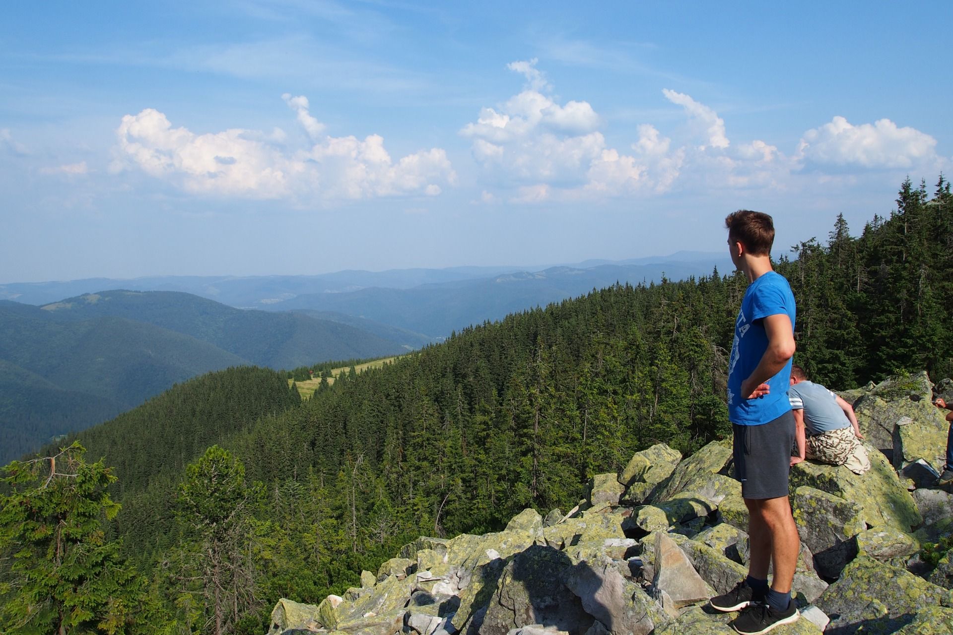 Climbing to Synyak Mount 