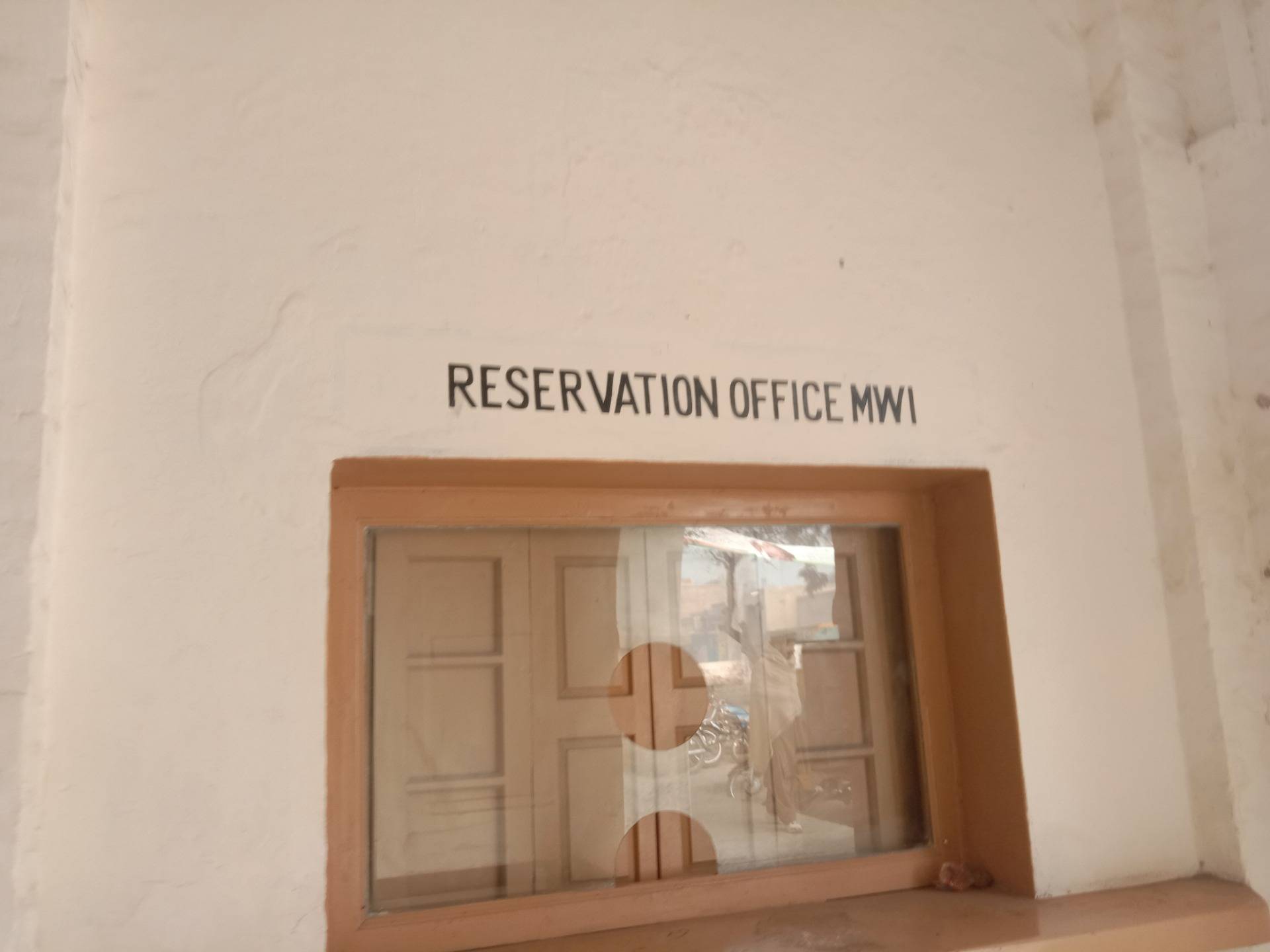 reservation office window