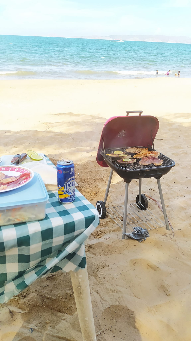 the grill is almost ready