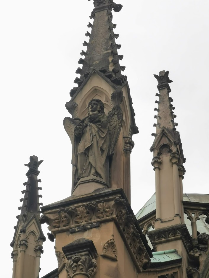 Angel statue on top of the church