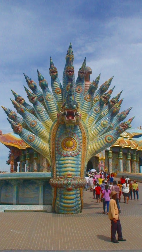 Statue on the left side on the way to the entrance