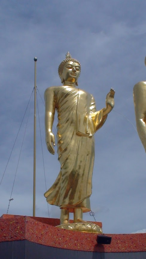 Buddha statue on the top of the temple....