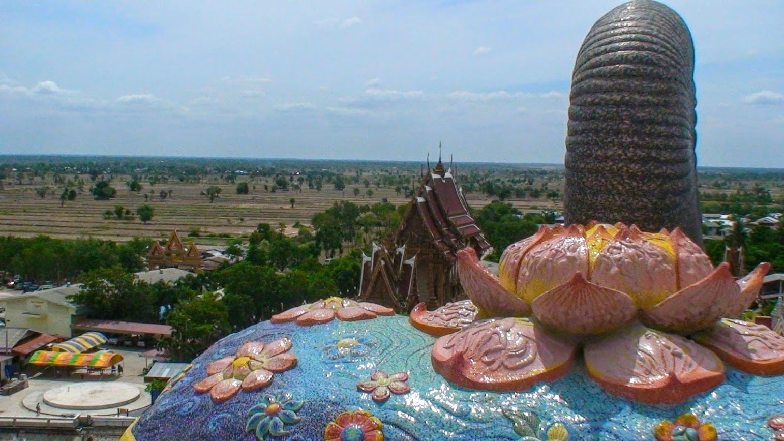 View from top to the amazing landscape of Korat....