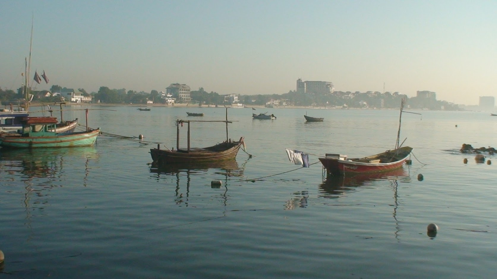View from the fishermen harbor to Phala beach