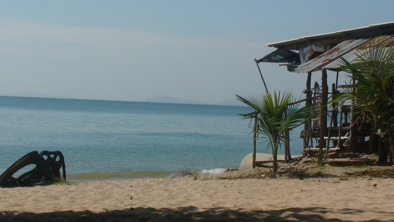 a small Thai restaurant on the beach....