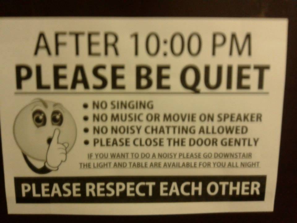 Don't do a noisy