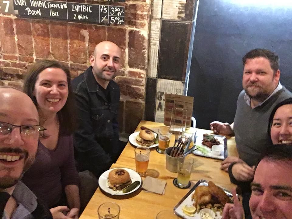 The crew - my head creeping in bottom right