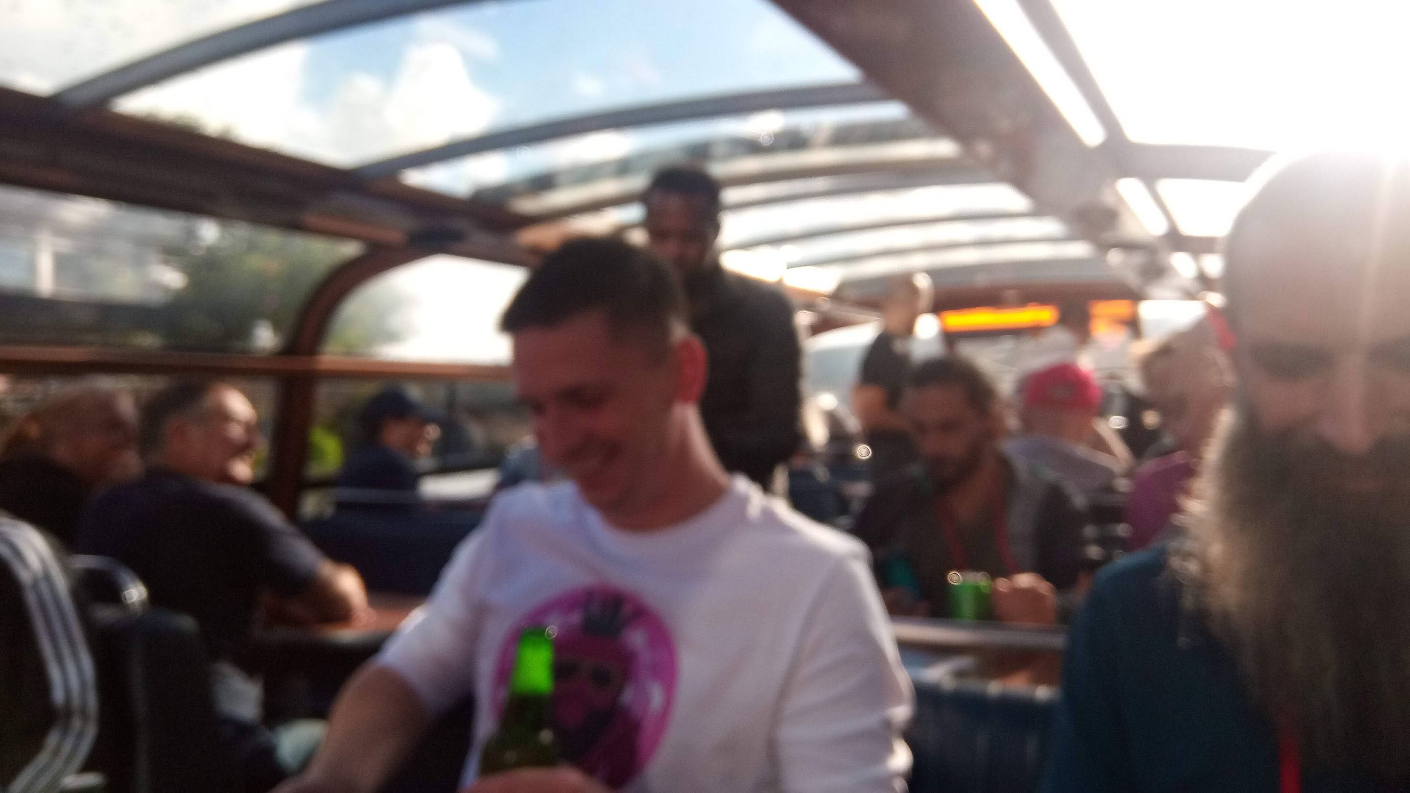 Bit of a hazy pic (phone had been on the beers). That’s @minigunner, one half of the Beet Boys and @revisesociology on the right