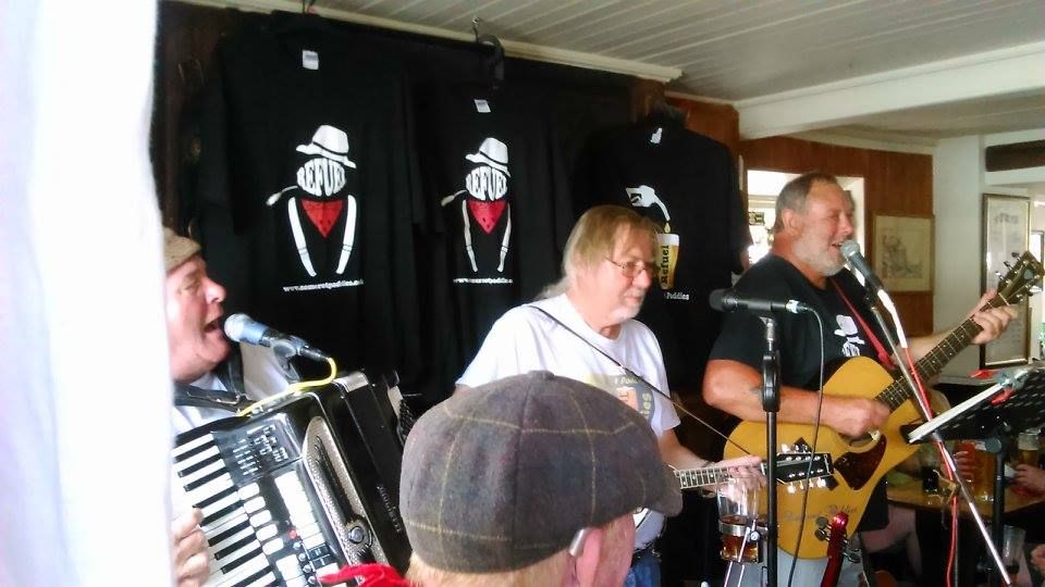 The wacky Somerset Paddies (think of a risqué mix of The Wurzels and The Pogues) who perform every year in one of the pubs