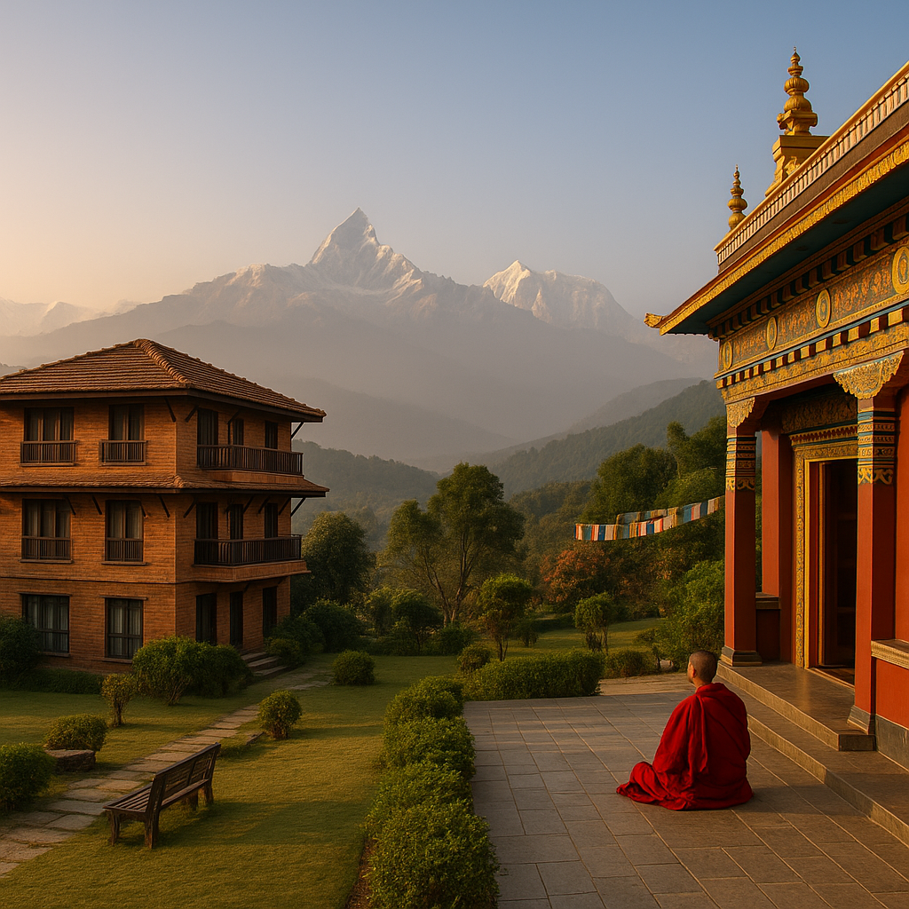 In Kathmandu and Pokhara, peace isn’t just a feeling — it’s where boutique hotels, monastery guesthouses, and retreat centers become sanctuaries for the soul.