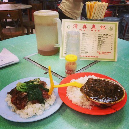 Stock Image: The market place & seating area was too crowded to sit and eat