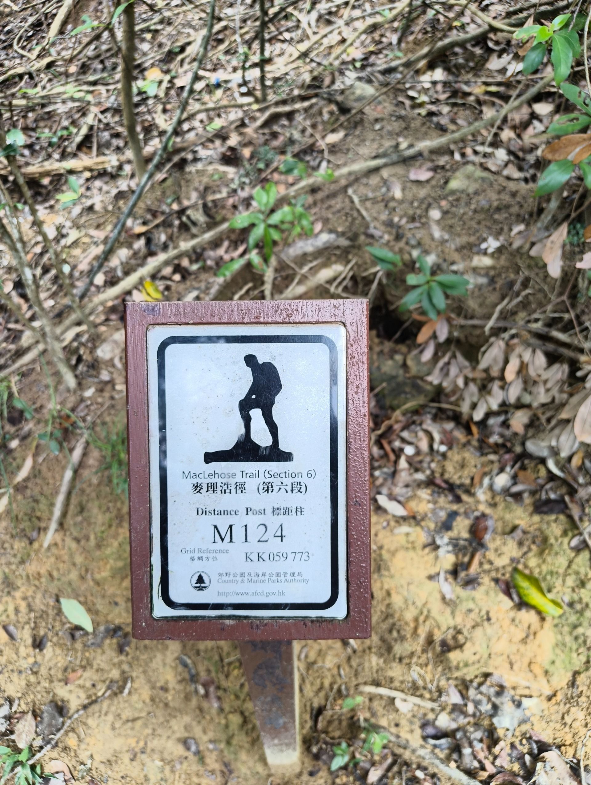 Distance Post like these are on all marked trails