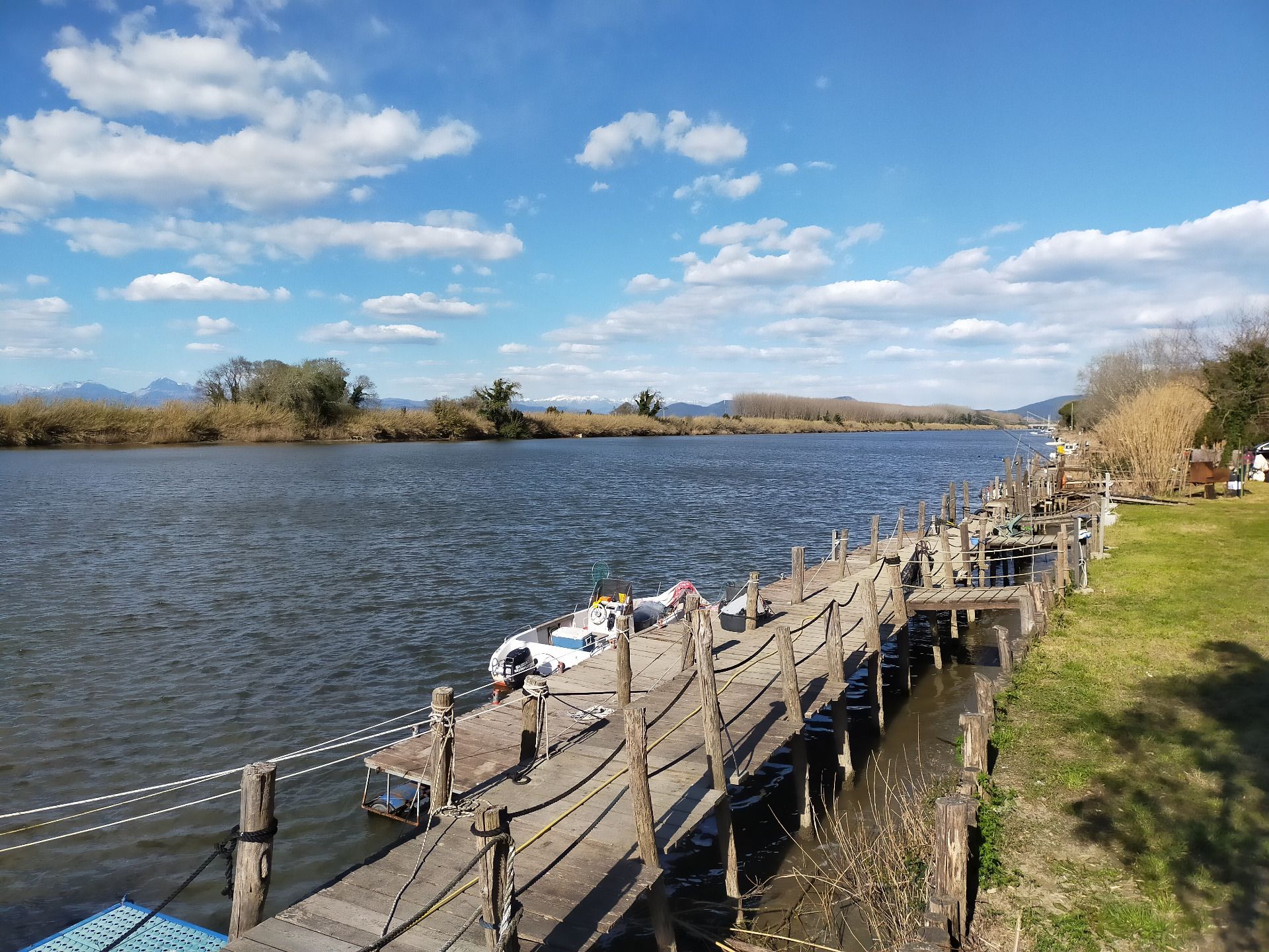 Arno River near his mouth.