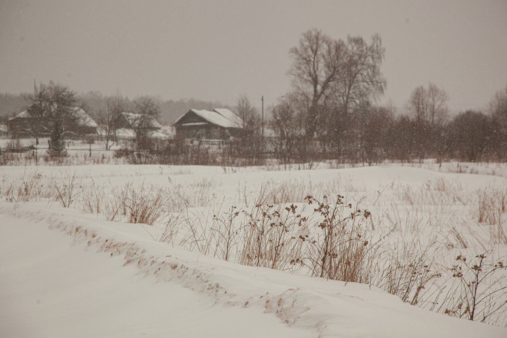 Russian winter on the road