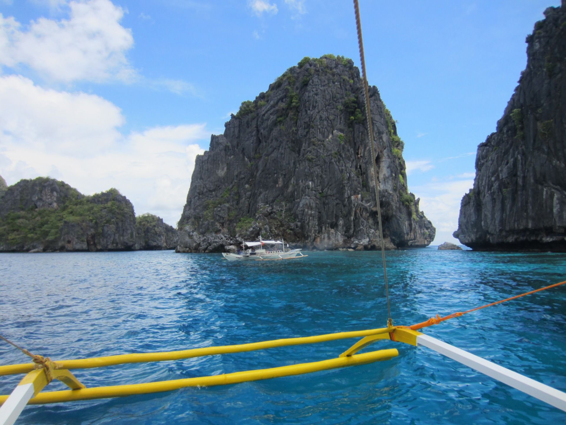 Another dive boat right by ours.