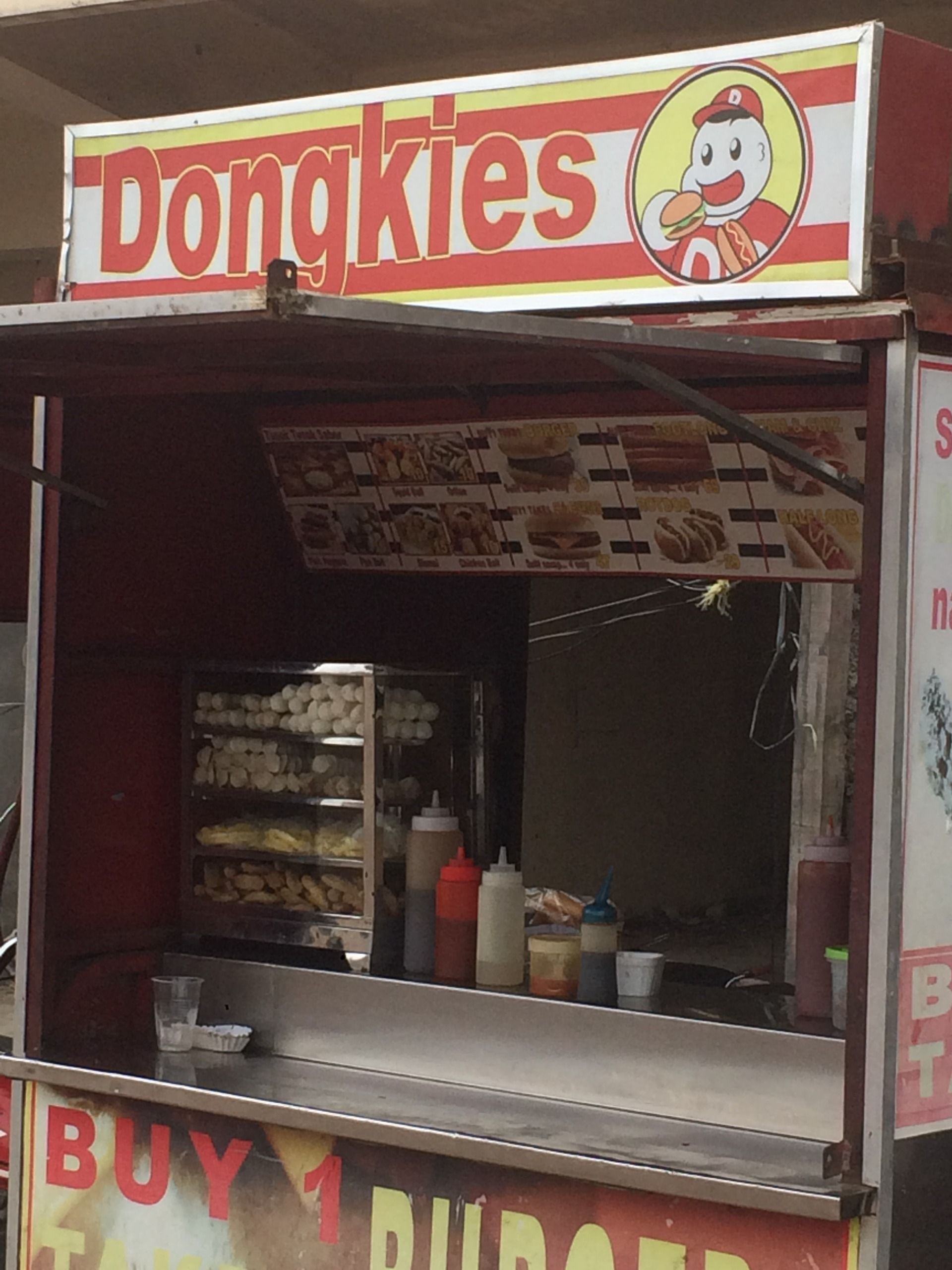 A food stall along the way.