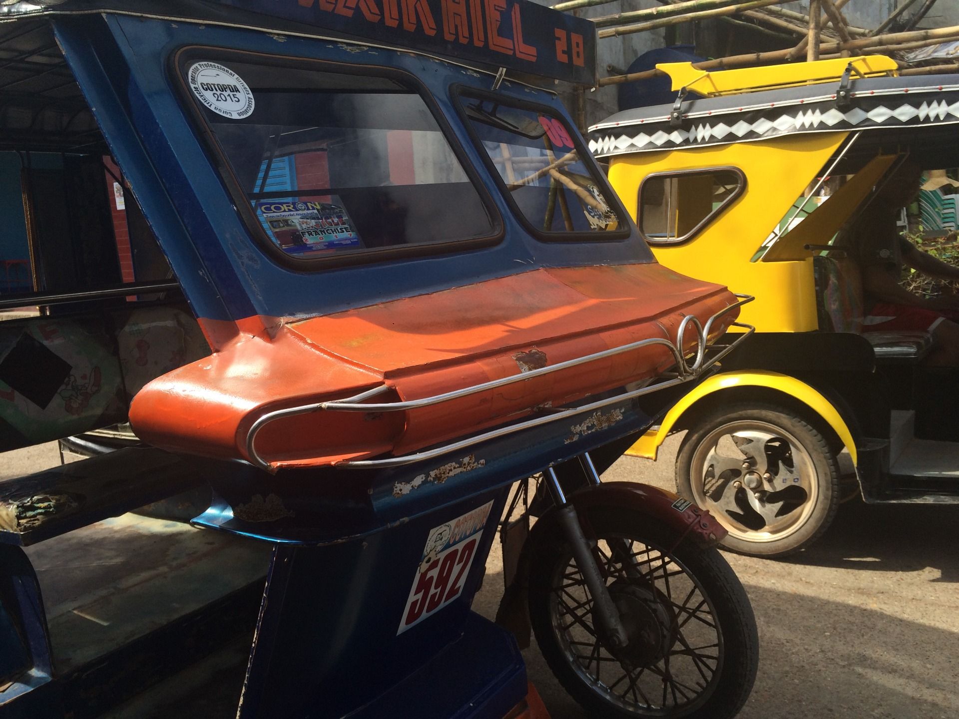 Jeepneys for all, in many colours they come and go around the island.