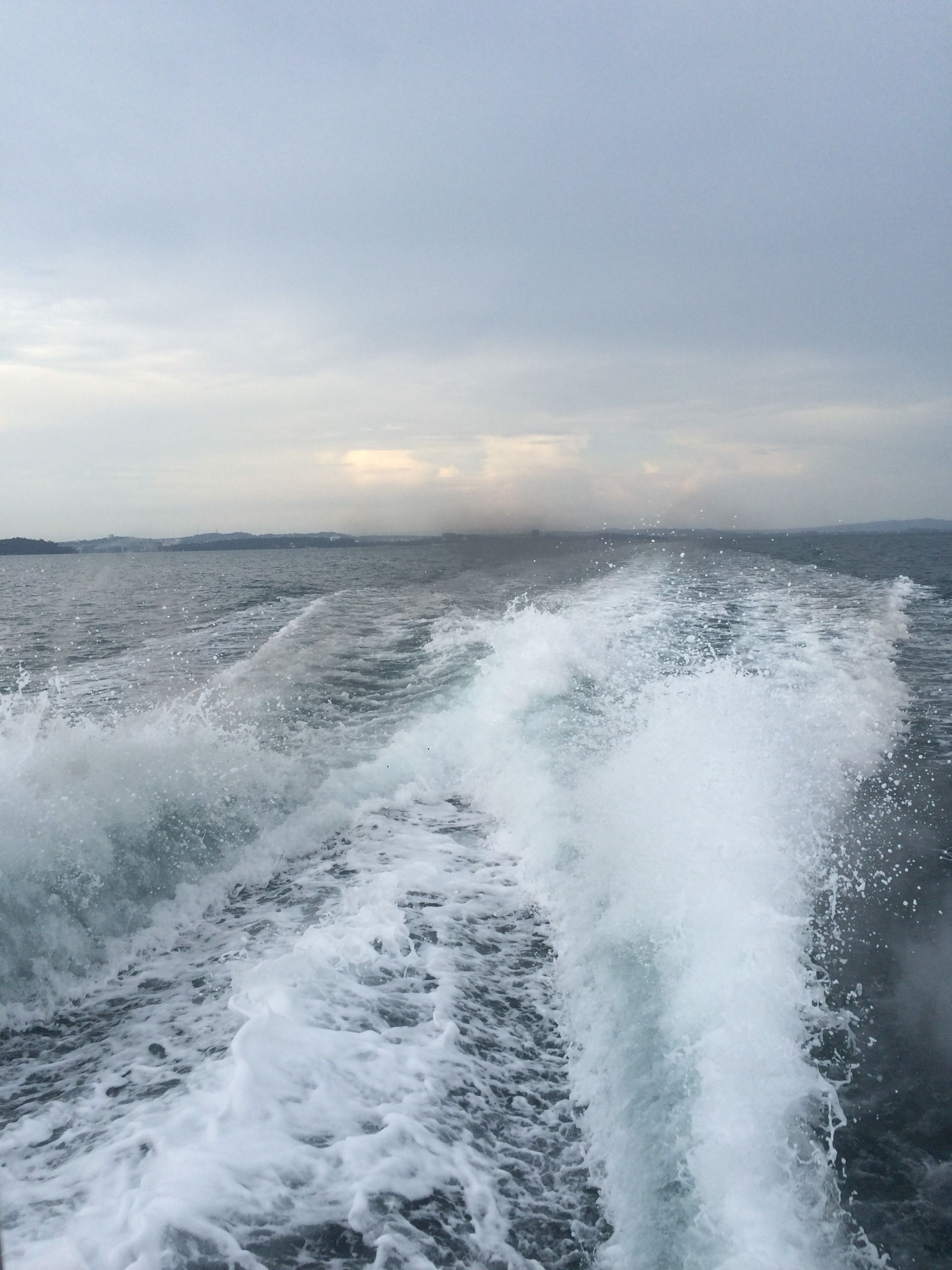 Vroom we are off along the waters edge.