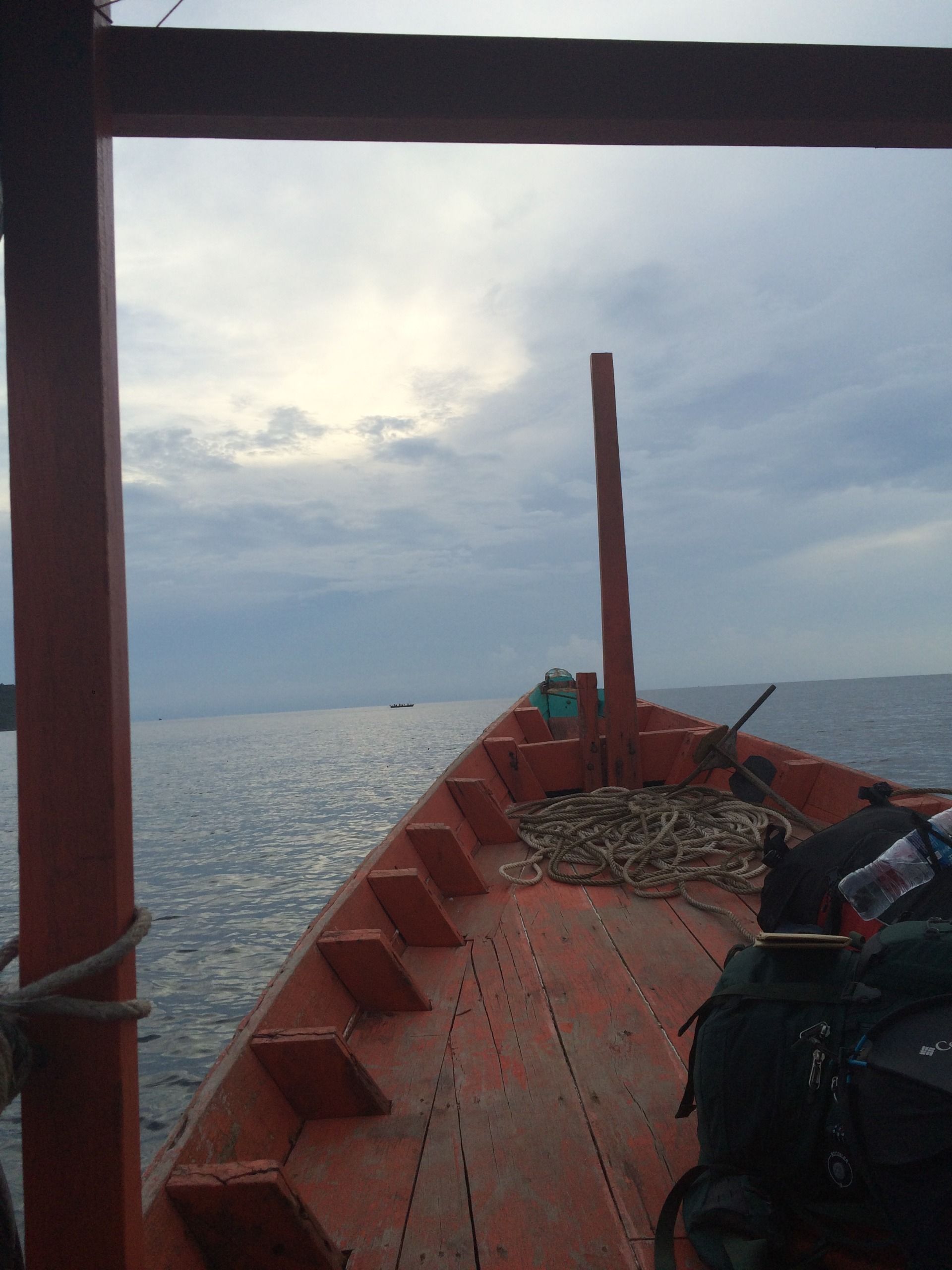 As the sun goes down on this day we make it around to the other bay.