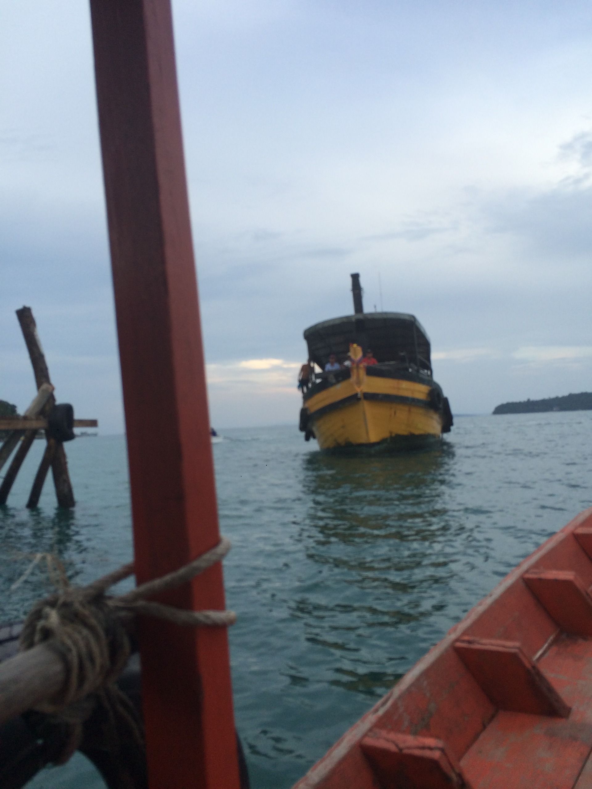 We push off and make our way out of the harbour.