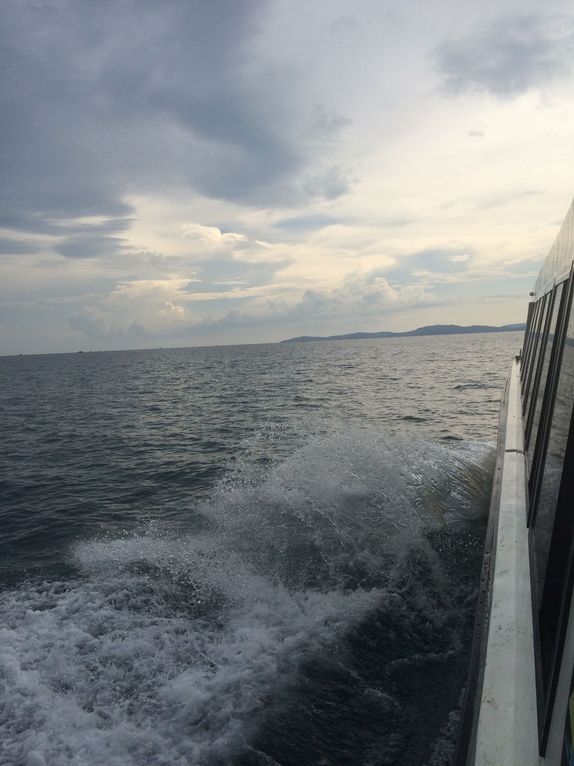 Friend arrives, off to the island of,  Koh Rong Sanloem Cambodia 