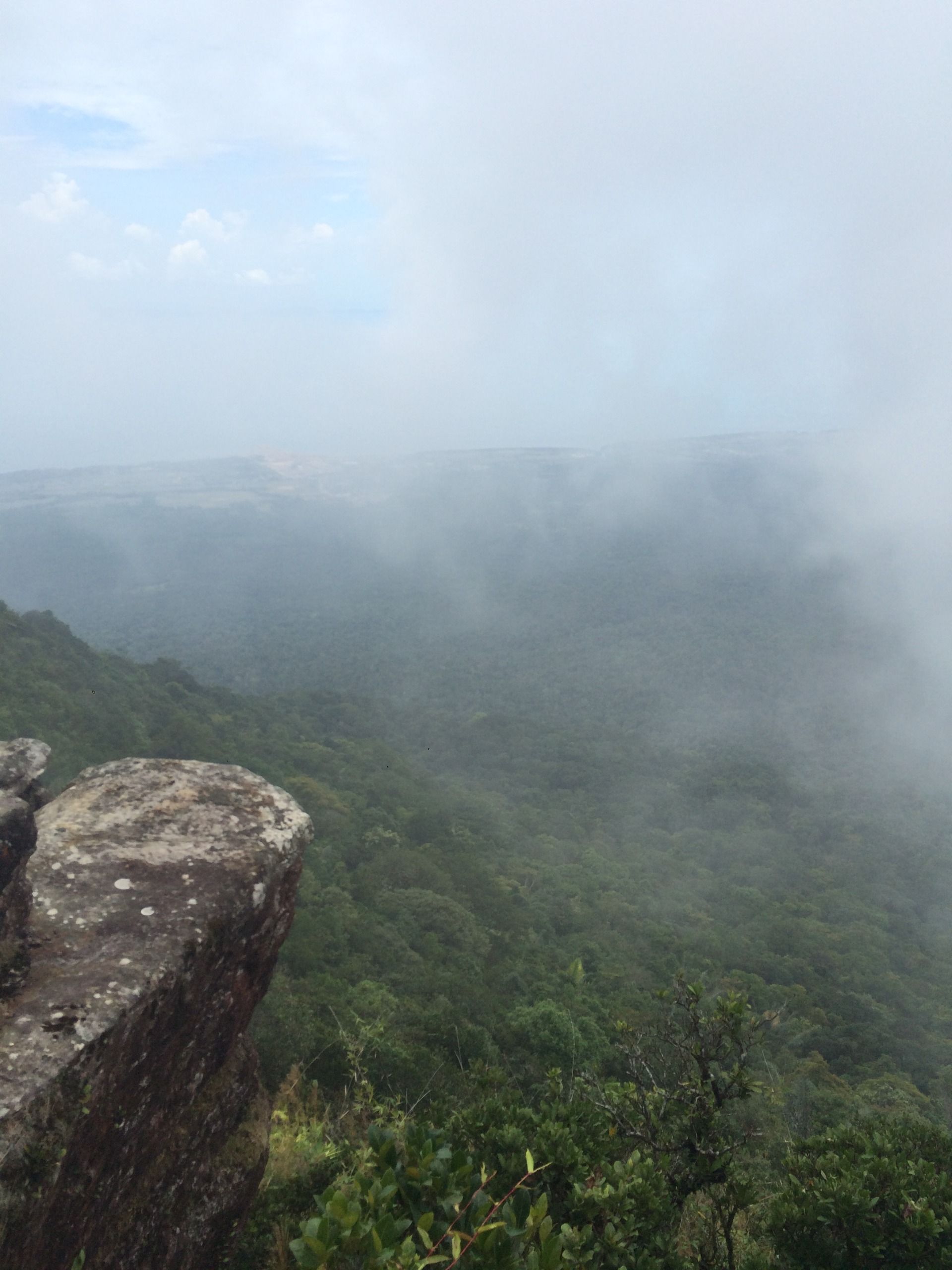 See as the fog rolls and changes so quick. It might be raining here in a few minutes and then stop just as sudden.