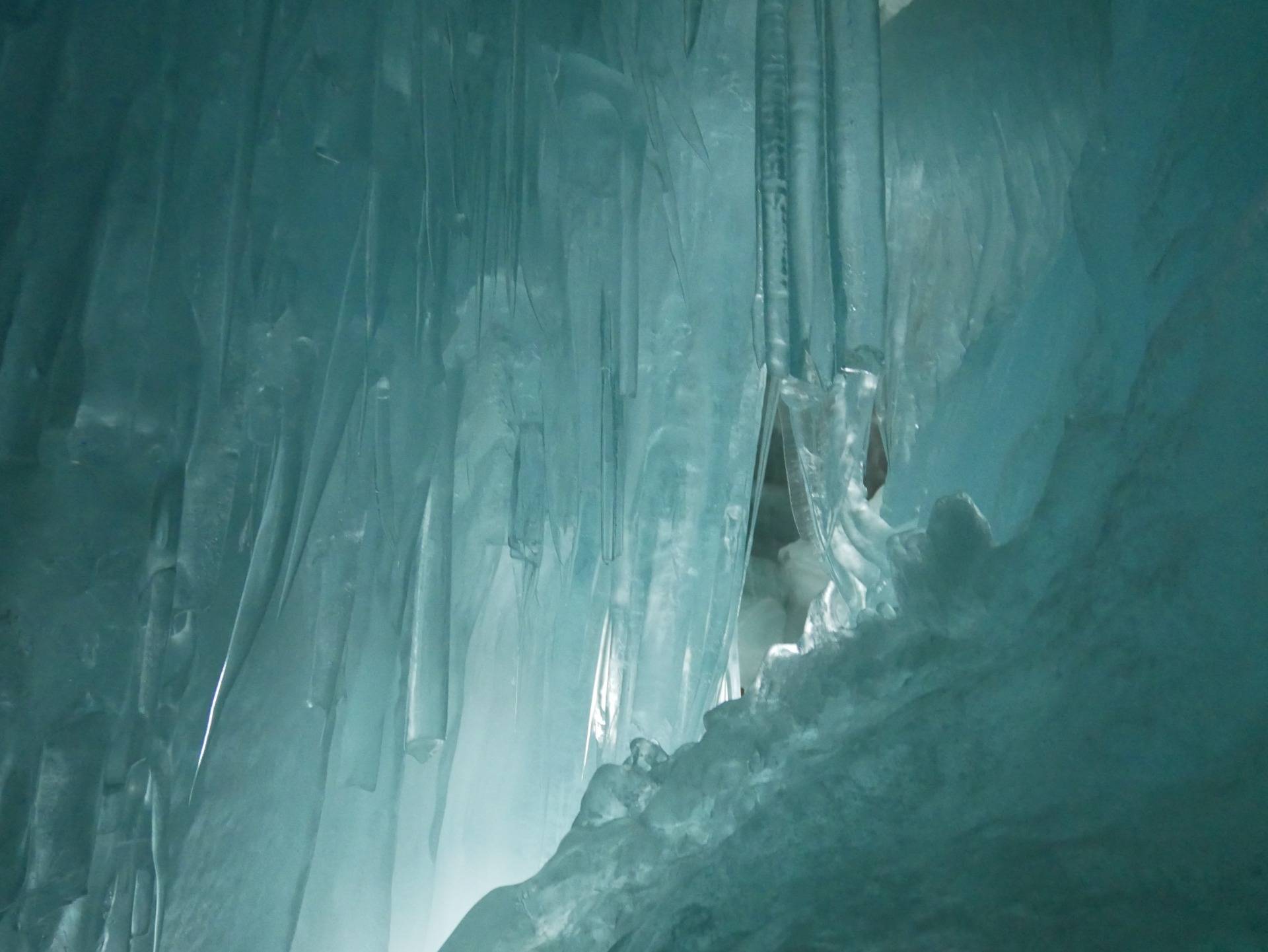 Ice in the Glacier cave