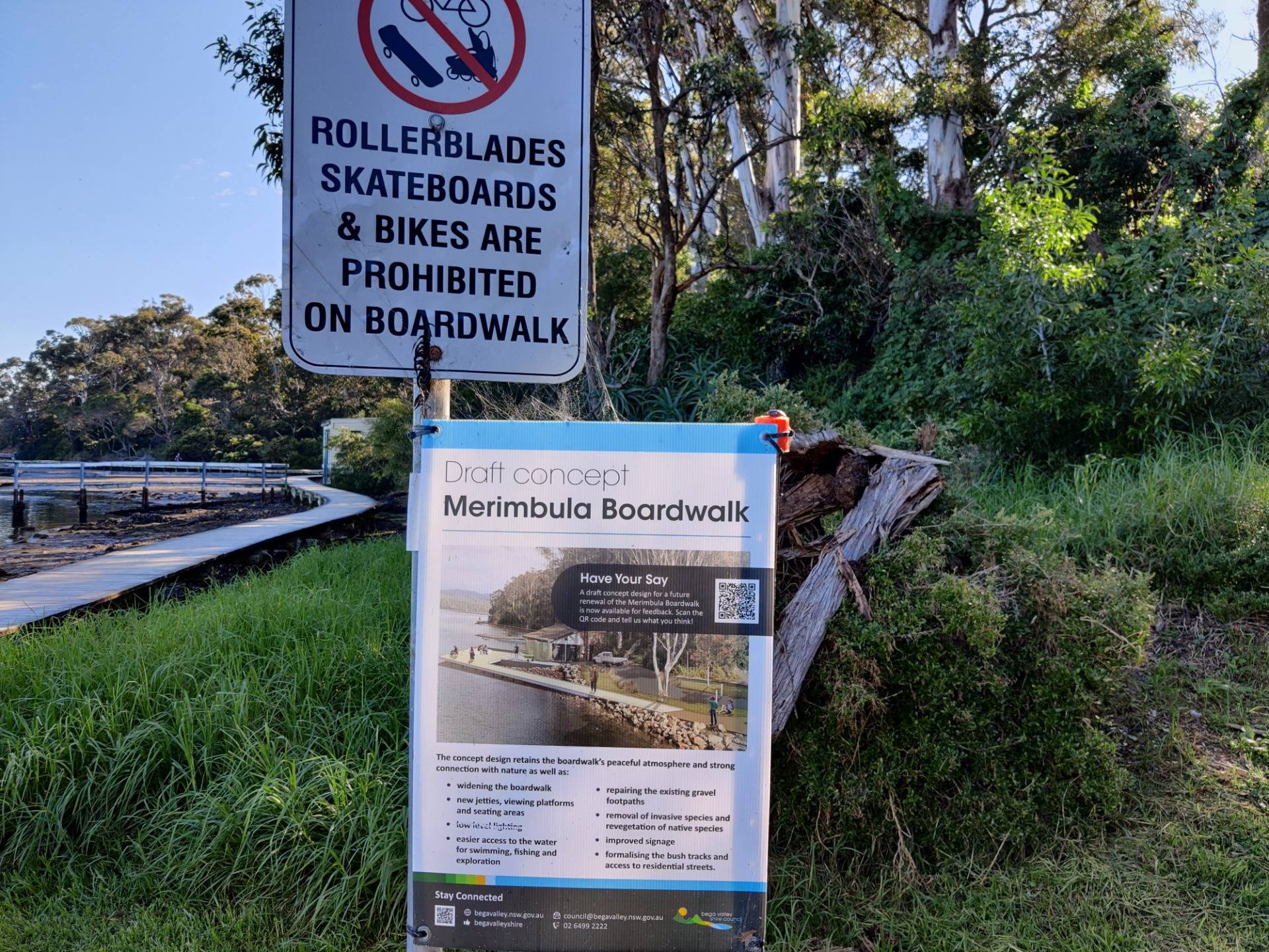 Boardwalk walk: Merimbula, AUSTRALIA