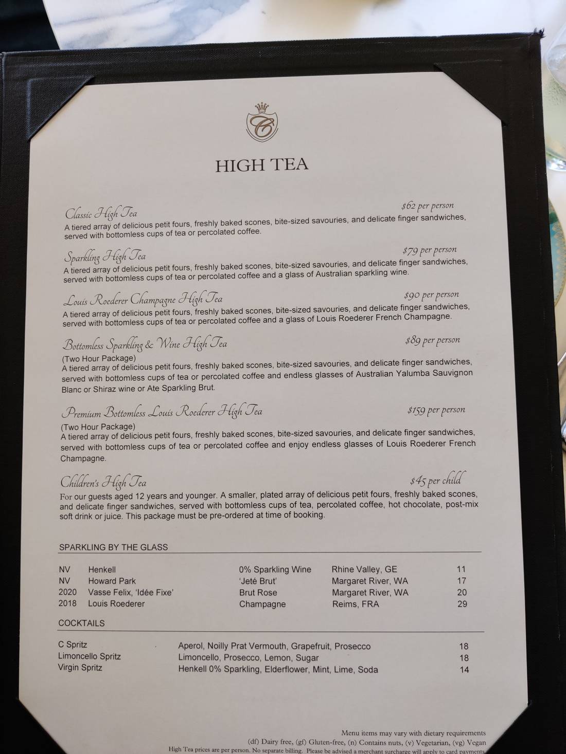 High Tea at C Restaurant: Perth, AUSTRALIA.jpg