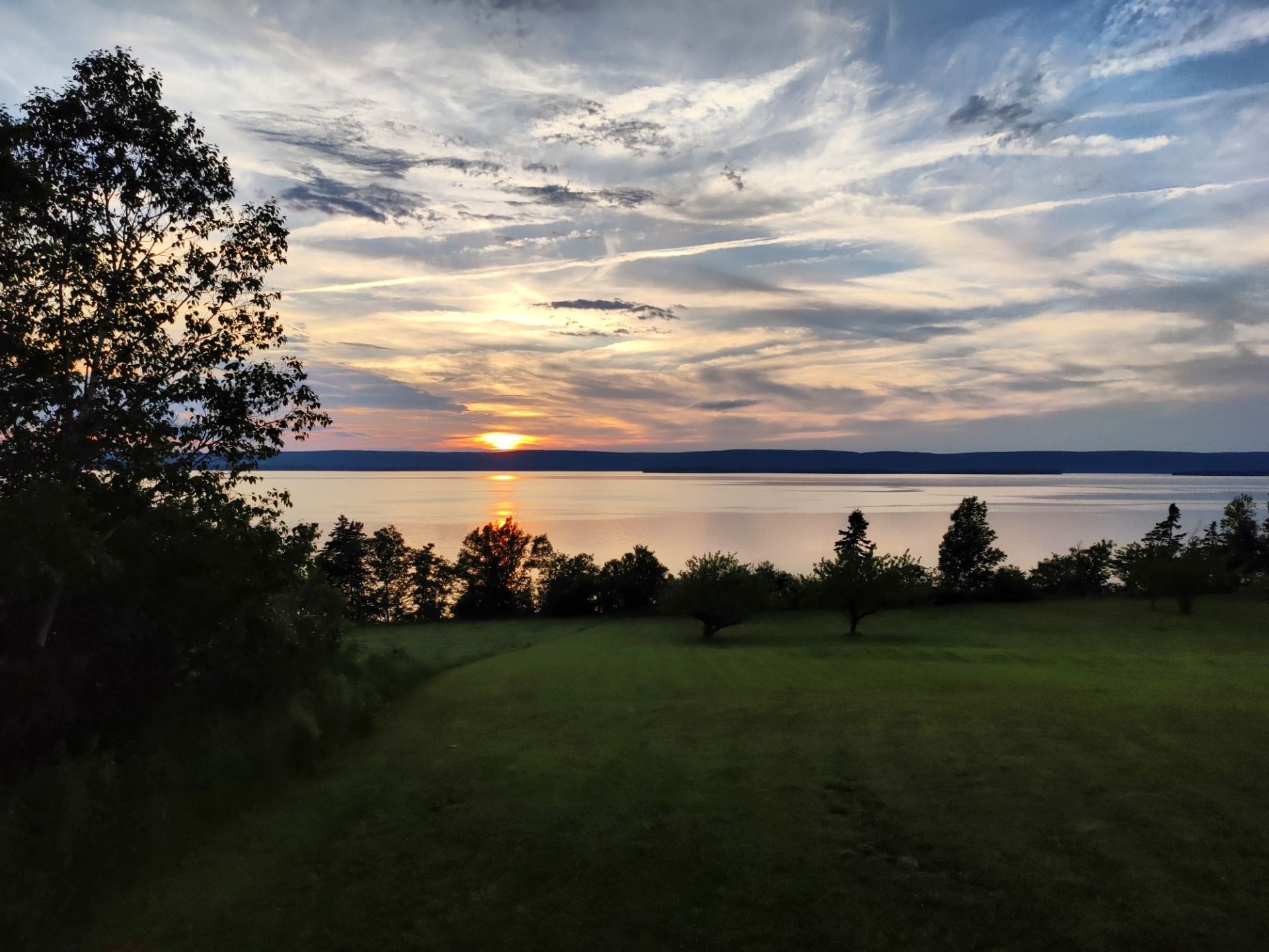 Sunset - view from our terrace