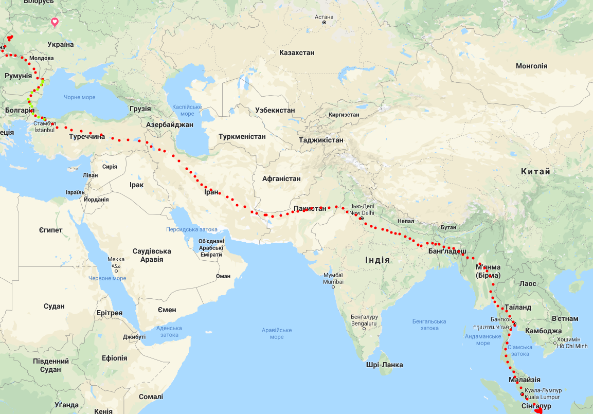 Travel plans 2020 - cycling between 2 lion's cities
