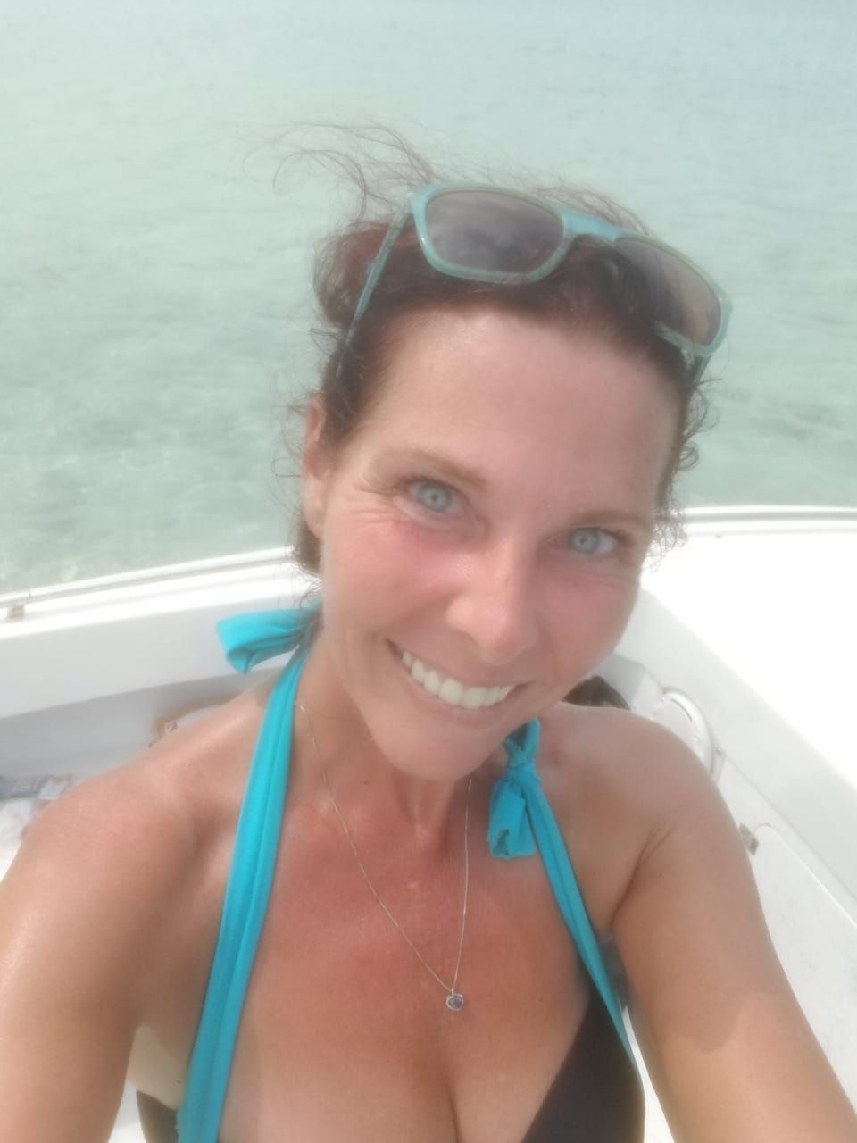    Here’s a shot of Lisa - taking her whole guest crew out for a fantastic day on the water