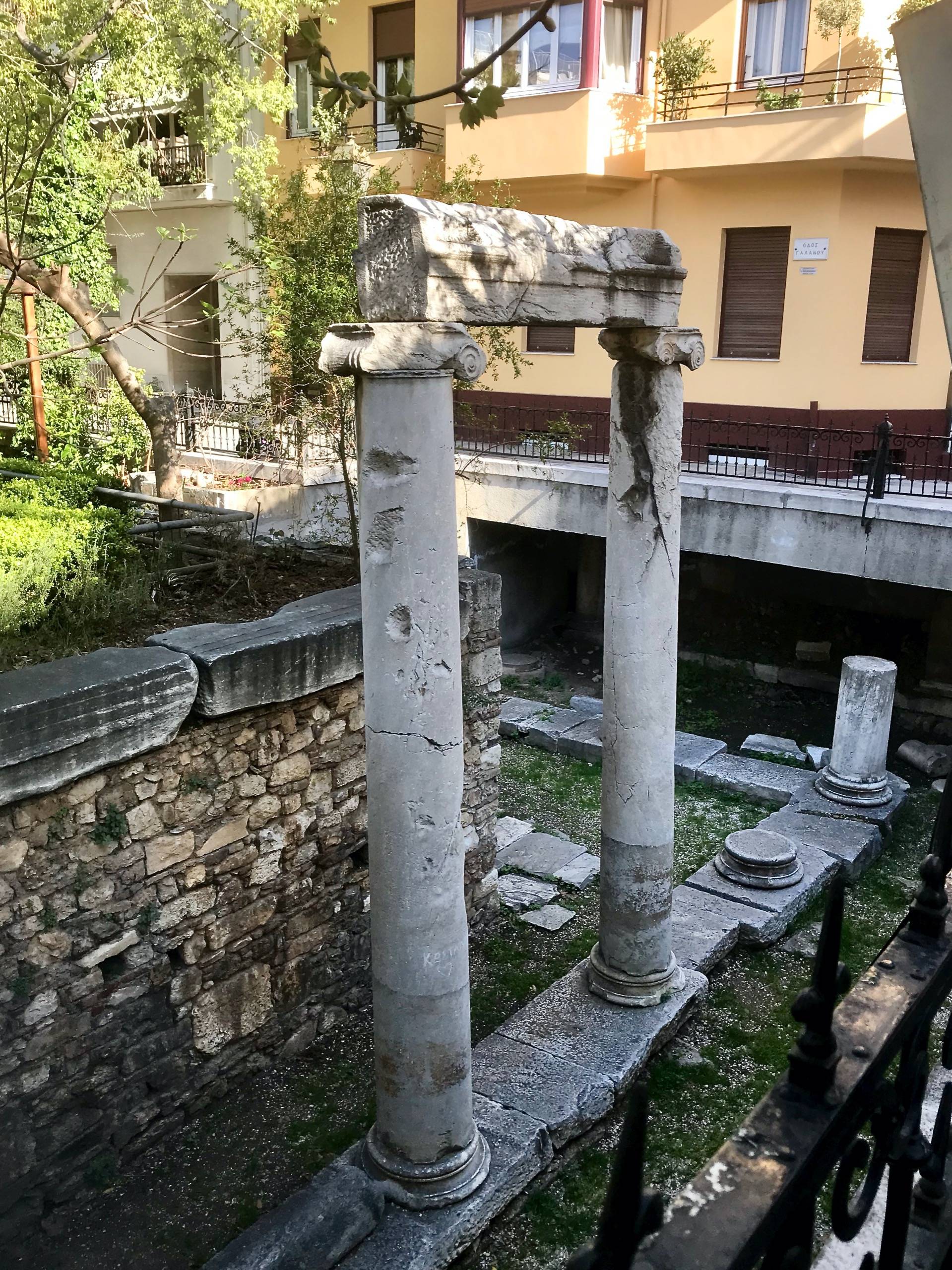 Travels in Greece: Plaka Marketplace,  Ancient Meets Modern - Athens
