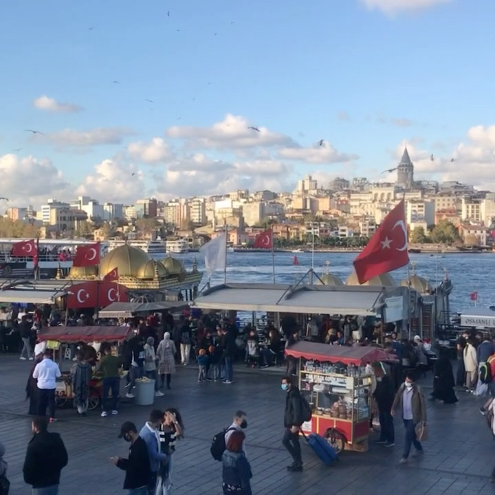 Galata Bridge Waterfront - Istanbul, Turkey