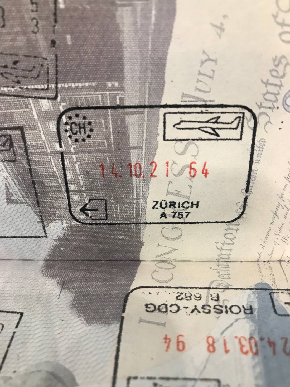 Zurich Passport Stamp