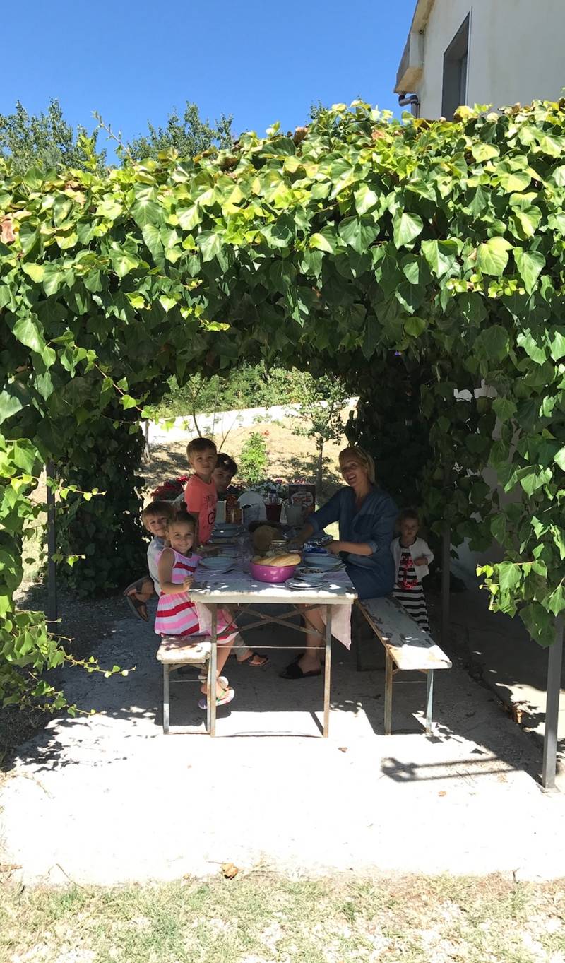 # We had a lovely time and breakfast is served where ever you like, in the garden in the shade for us that day