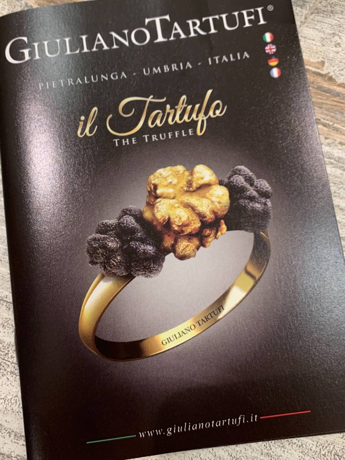 # THE LOGO OF GT IS A TRUFFLE-RING