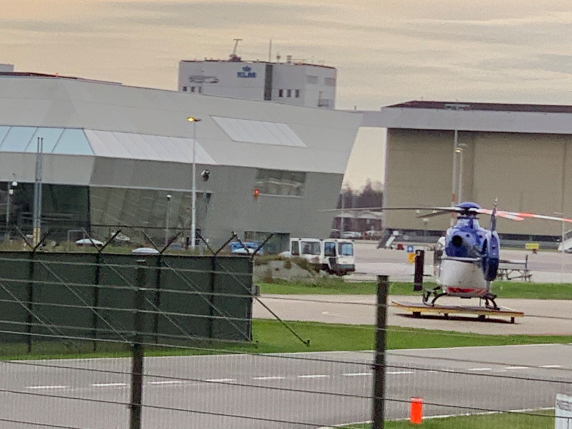 The police helicopters, that also work around Schiphol when safety is needed.