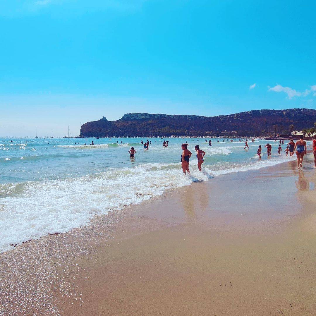 The beach of Cagliari