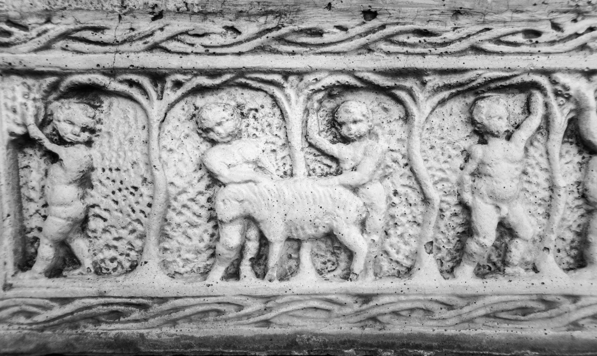 I believed that sex with animals was practiced more often in rural areas where the population is too scarce to get together for the purpose of enjoying sex ... But the vase I spotted on the windowsill at the entrance to the old town was decorated with a relief that explicitly depicts sex between two men and a sheep. Therefore, one can realize that according to the perverted, genocidal Roman tradition inherited by the French in Monaco, many of them used to be sheep-fuckers and extremely proud of that, too! It’s a sheep-fucking CIVILIZATION. This is the highlight of Monaco for me! We in Croatia must swiftly begin to imitate the French and become sheep-fuckers as well because they are better than us! We are nobody! We are good for nothing!