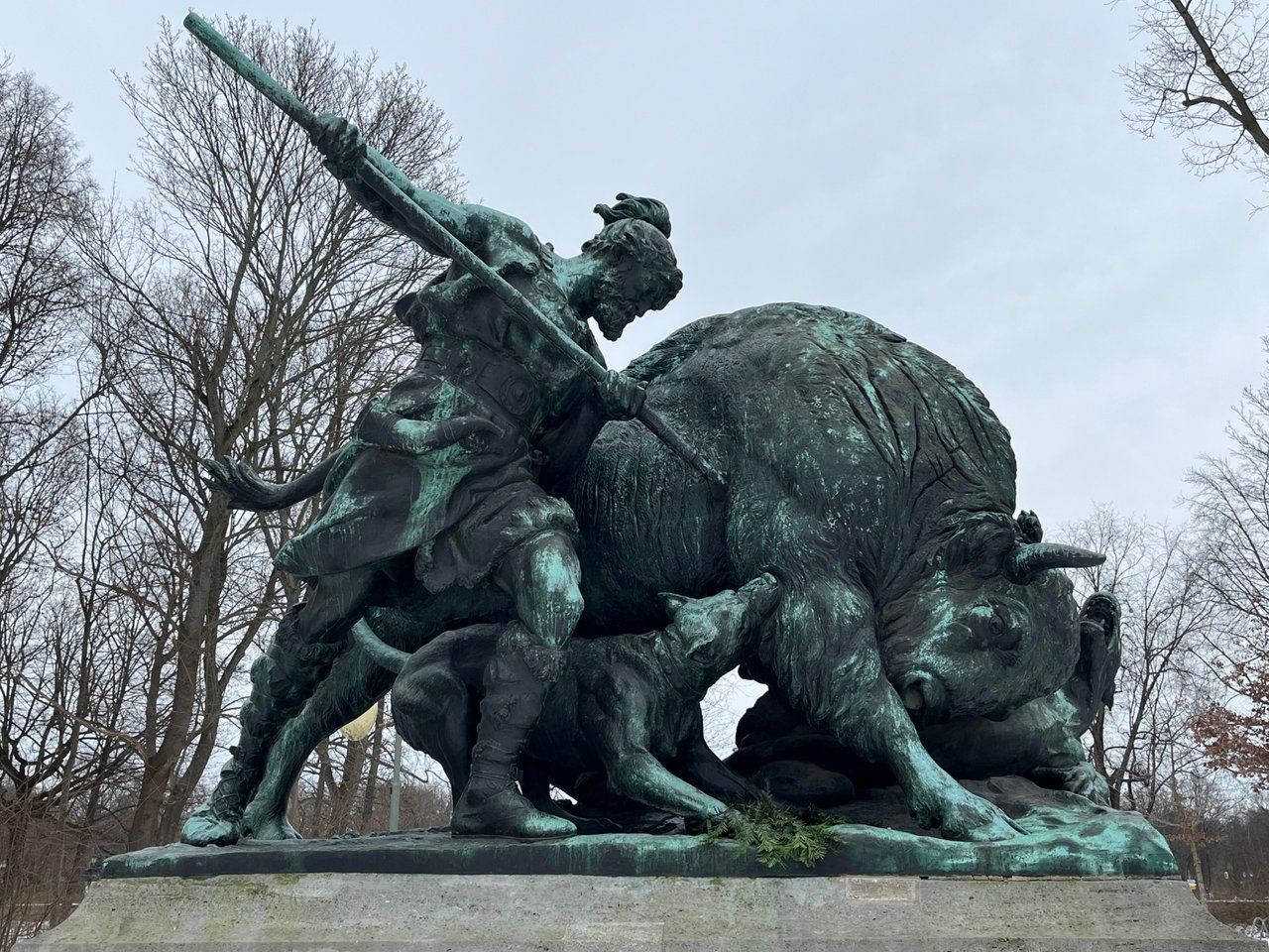 A Walk Through History: The Sculpture "Altgermanische Wisentjagd" in Tiergarten, Berlin