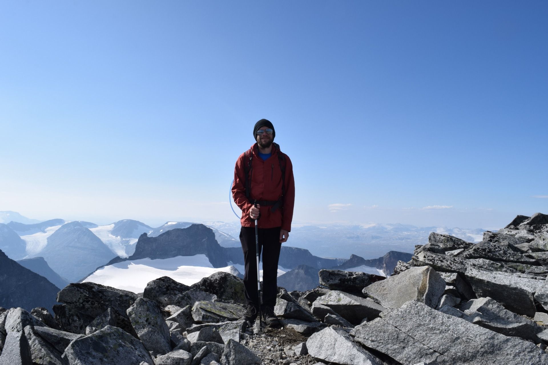 Proudly at the top of Galdhøpiggen