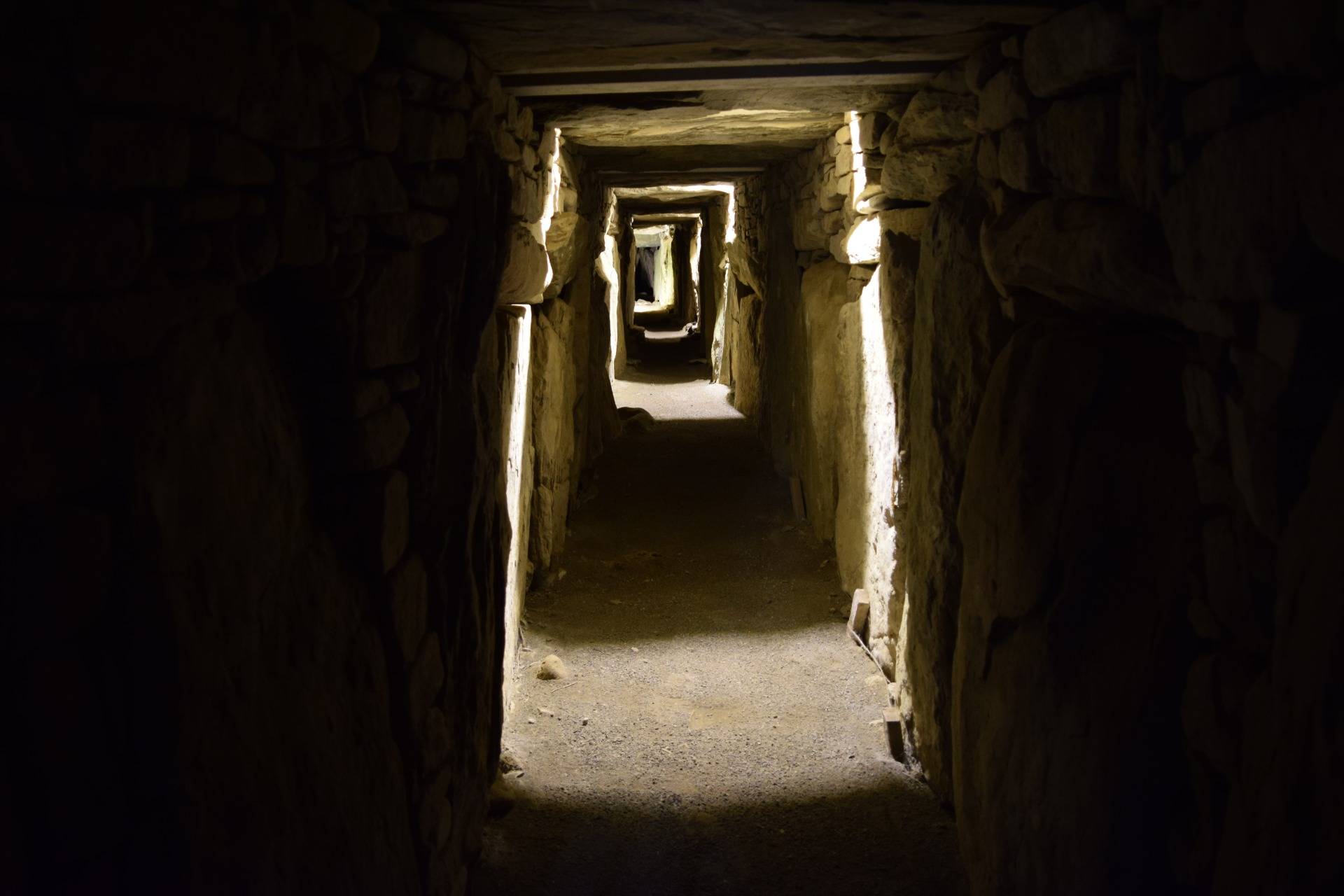 A peek inside one of the mounds at Knowth